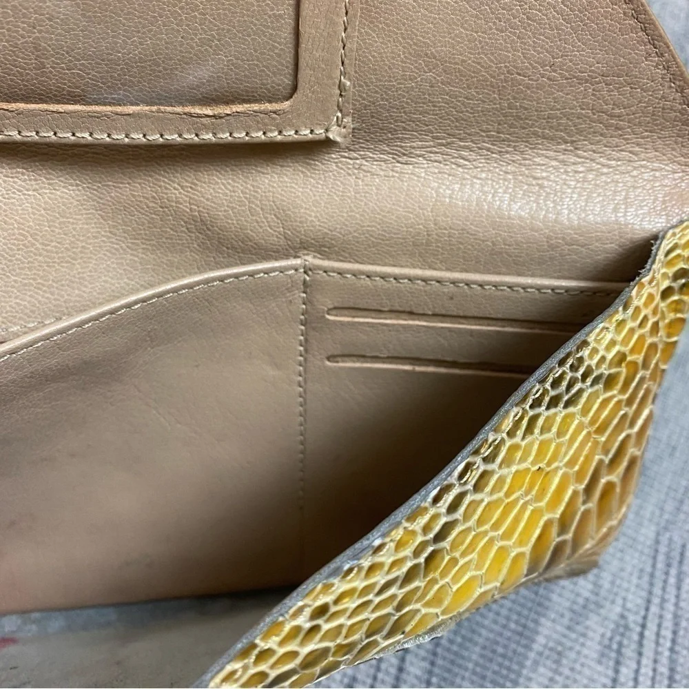 Abas Snakeskin Envelope Clutch/Wallet